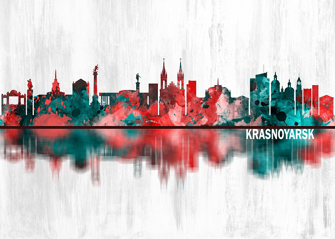 Krasnoyarsk Russia Skyline
