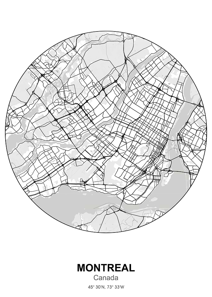 montreal circle map