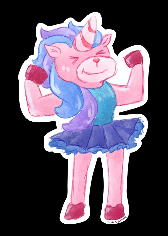 Unicorn Unicorn in dress b