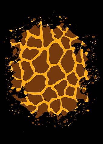Giraffe giraffe fur round