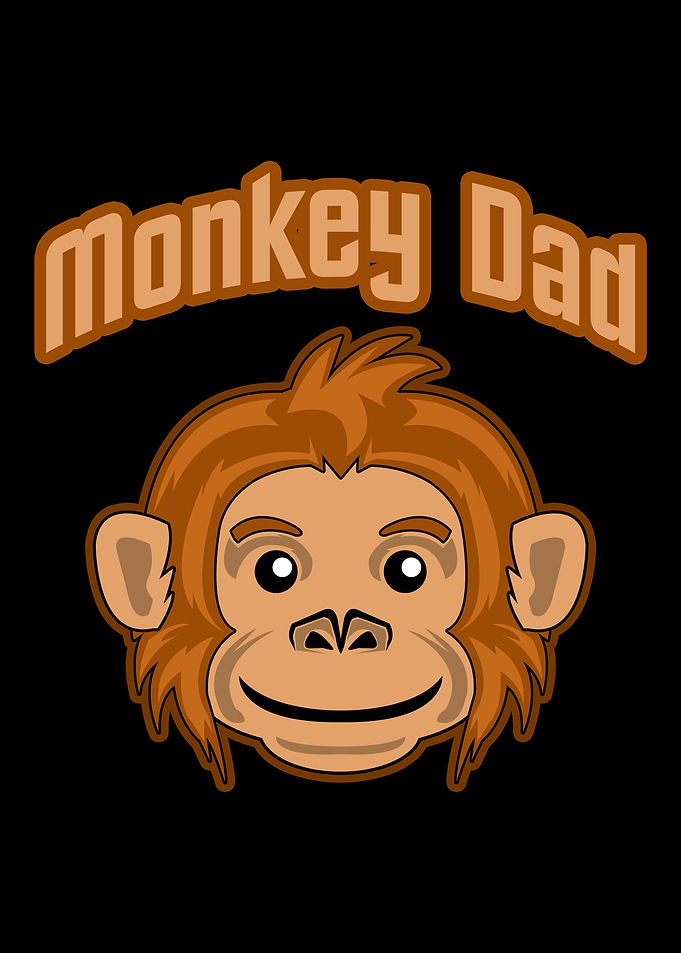Mens Monkey Dad
