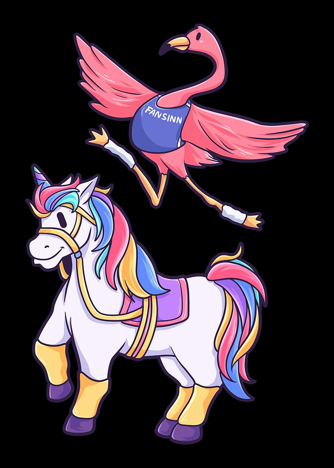 Flamingo Unicorn Ride Unic