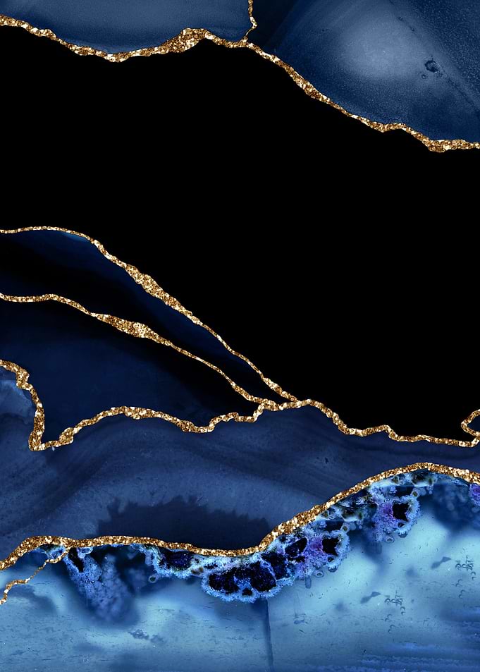 Navy Gold Agate 14
