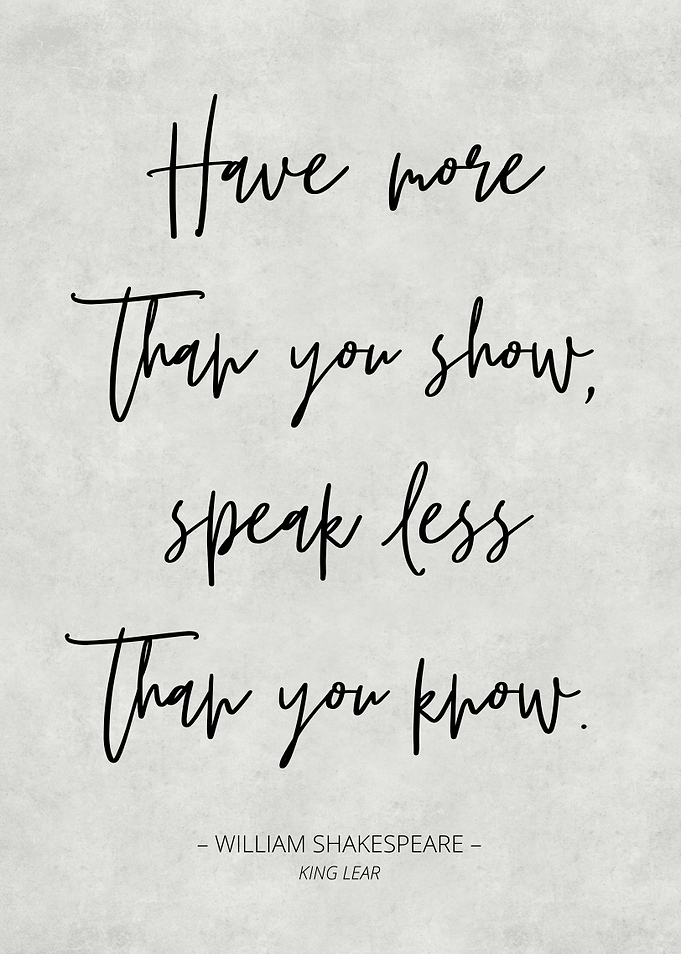 Classic Shakespeare Quote