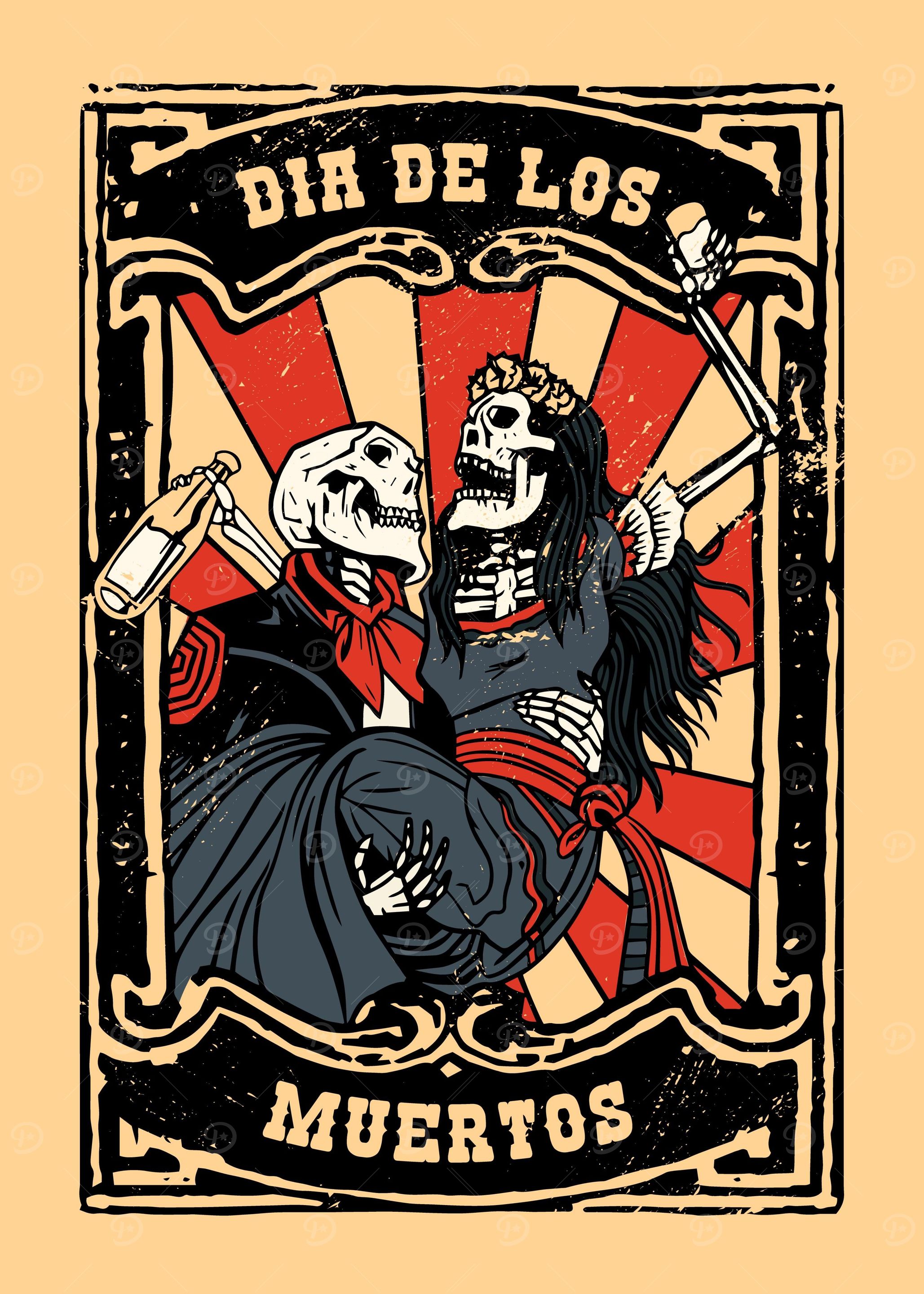 Dia de los muertos Vintage
