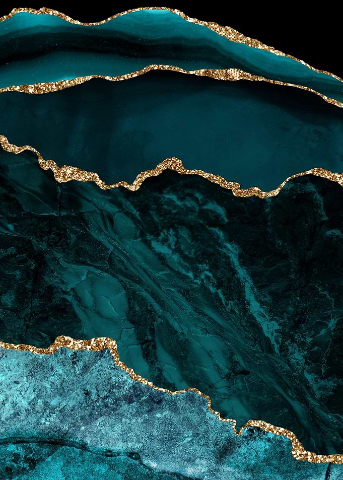 Teal Gold Agate 02
