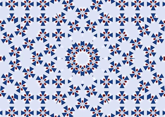 Blue Coat Arms Pattern v2