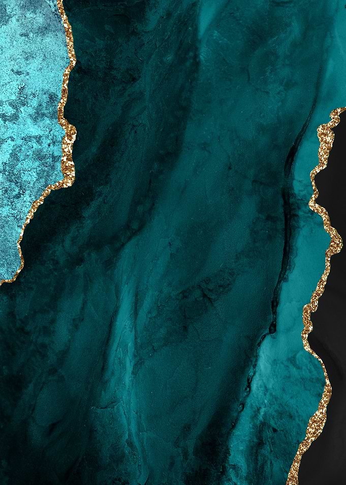 Teal Gold Agate 01