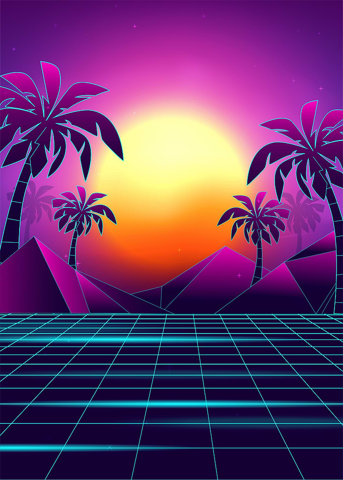 Tranquil Sunset Vaporwave