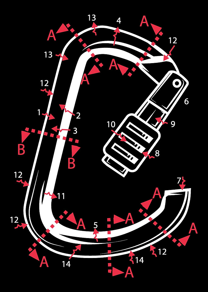 Carabiner Mountain Climber