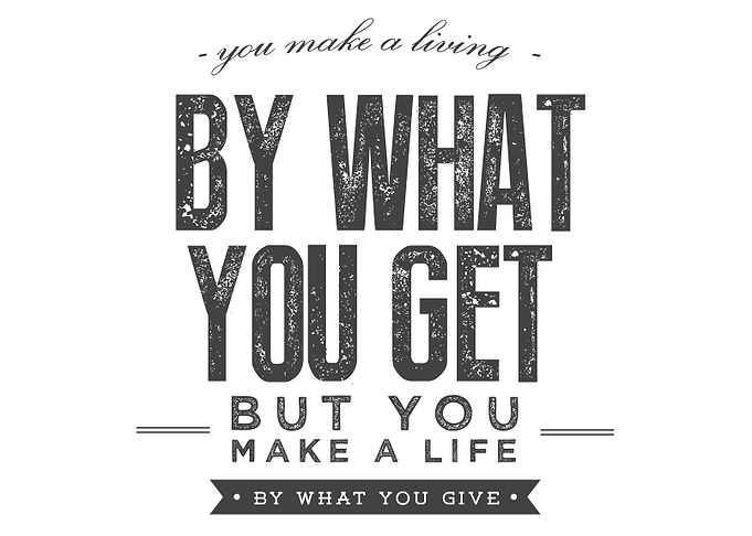 you make a living