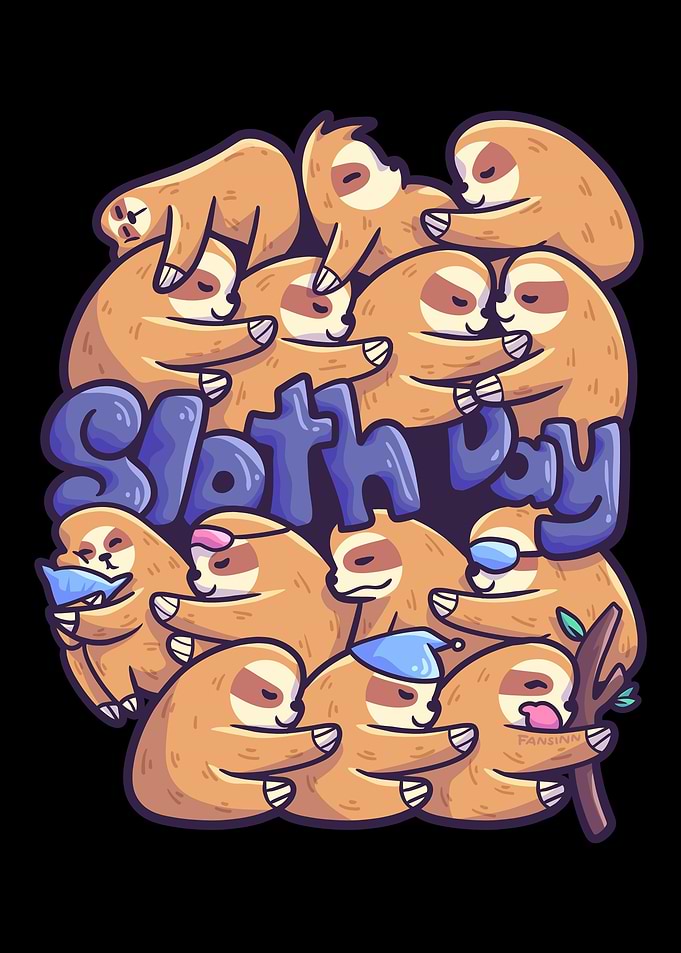 Sloth Sloth Day family sle
