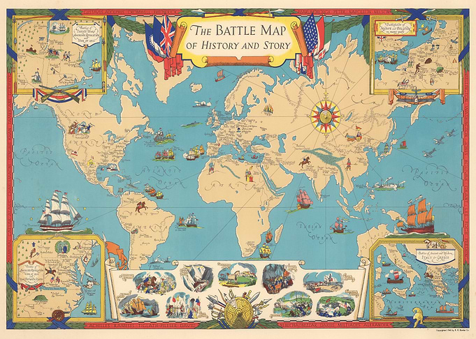 The battle map of history