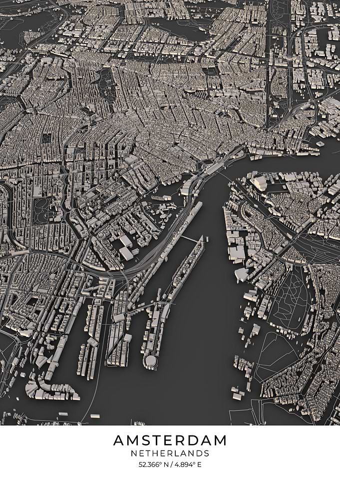 Amsterdam 3D City Map