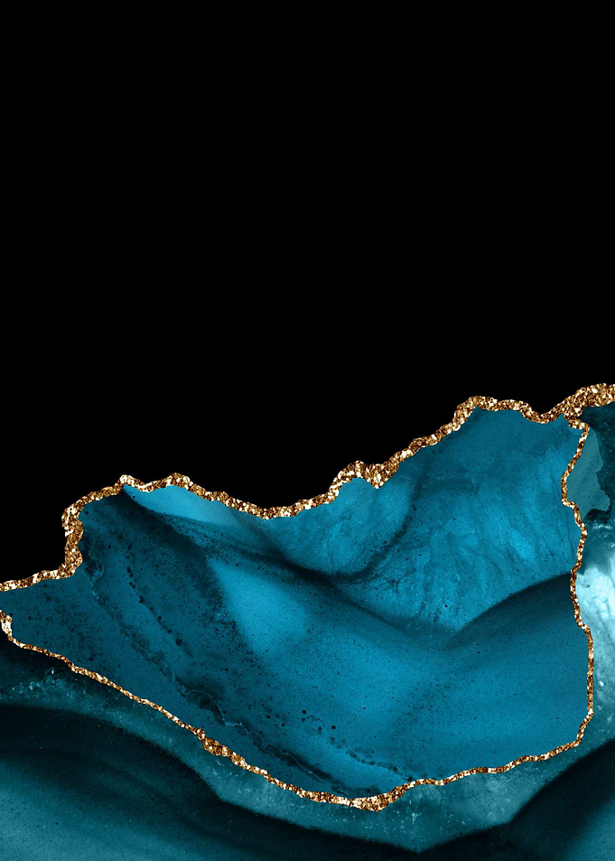 Teal Gold Agate 06