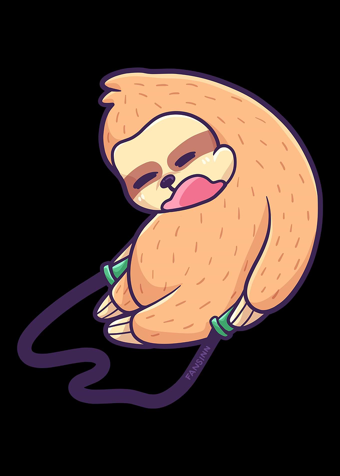 Sloth jumping rope Sport G