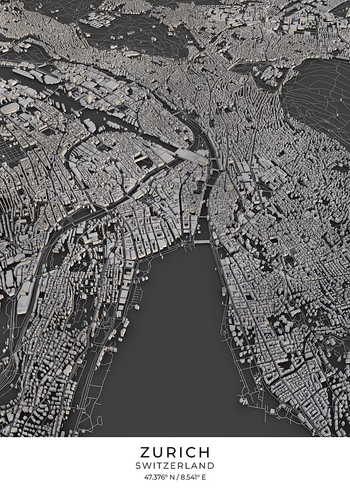 Zurich 3D City Map
