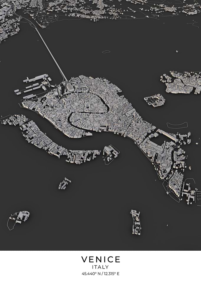Venice 3D City Map