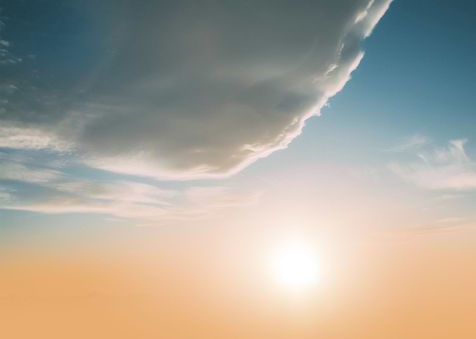 Clouds and sun