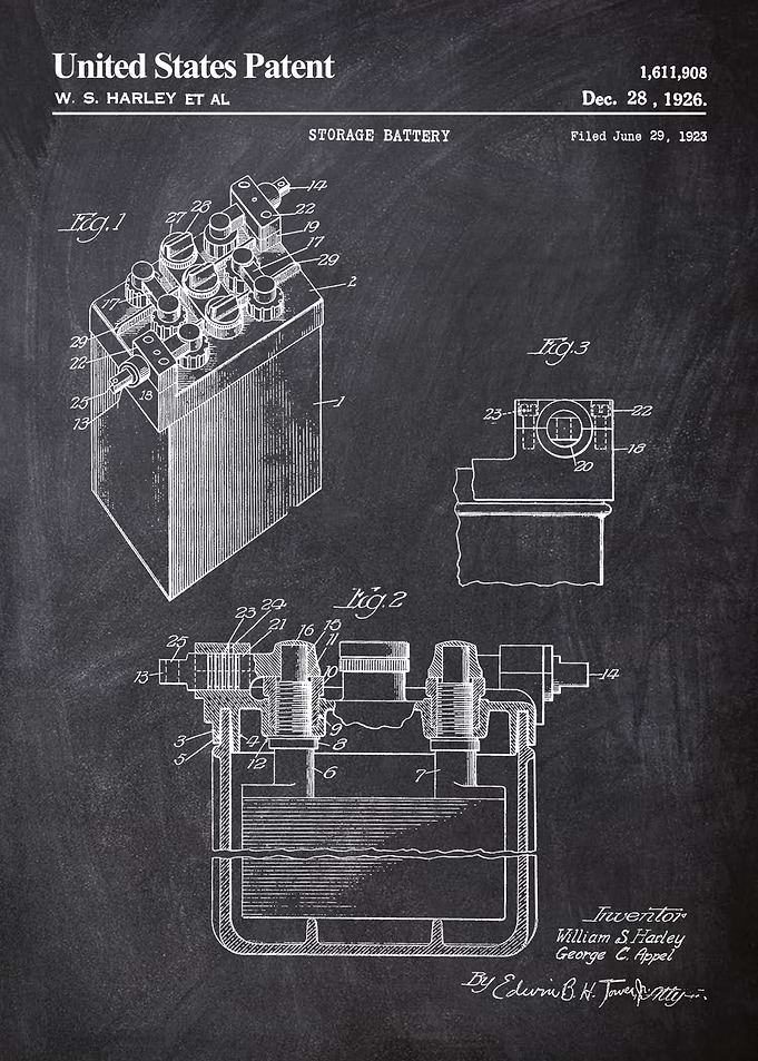 1926 storage battery