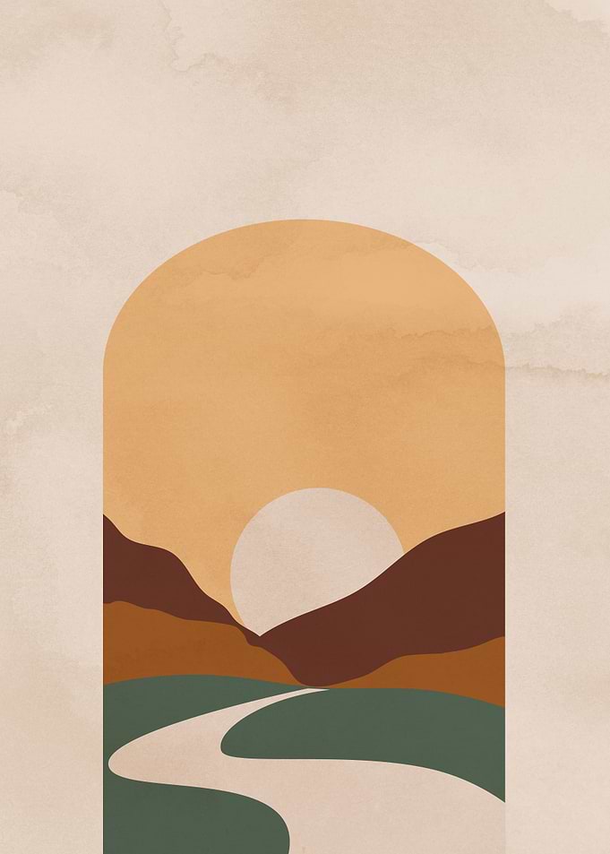 On the Road Sun Print