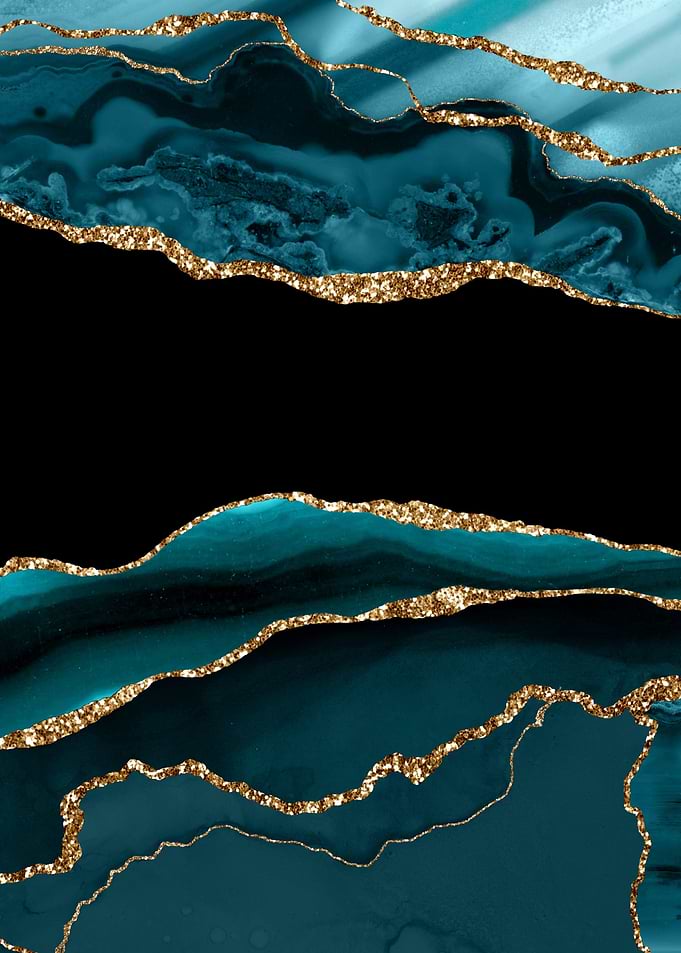 Teal Gold Agate 11