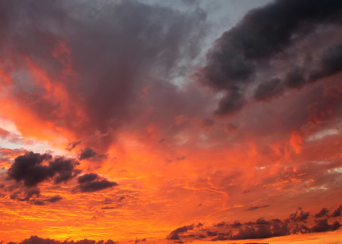 A wall of clouds