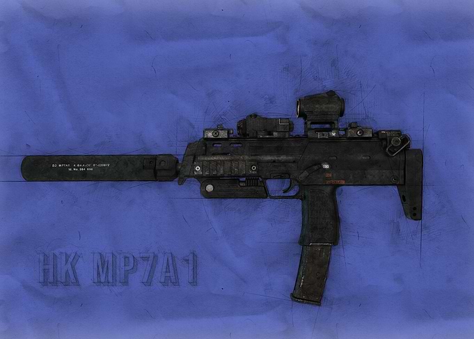 HK MP7A1 Sketch