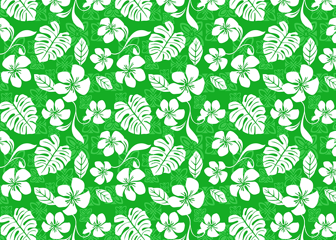 Green Aloha Pattern