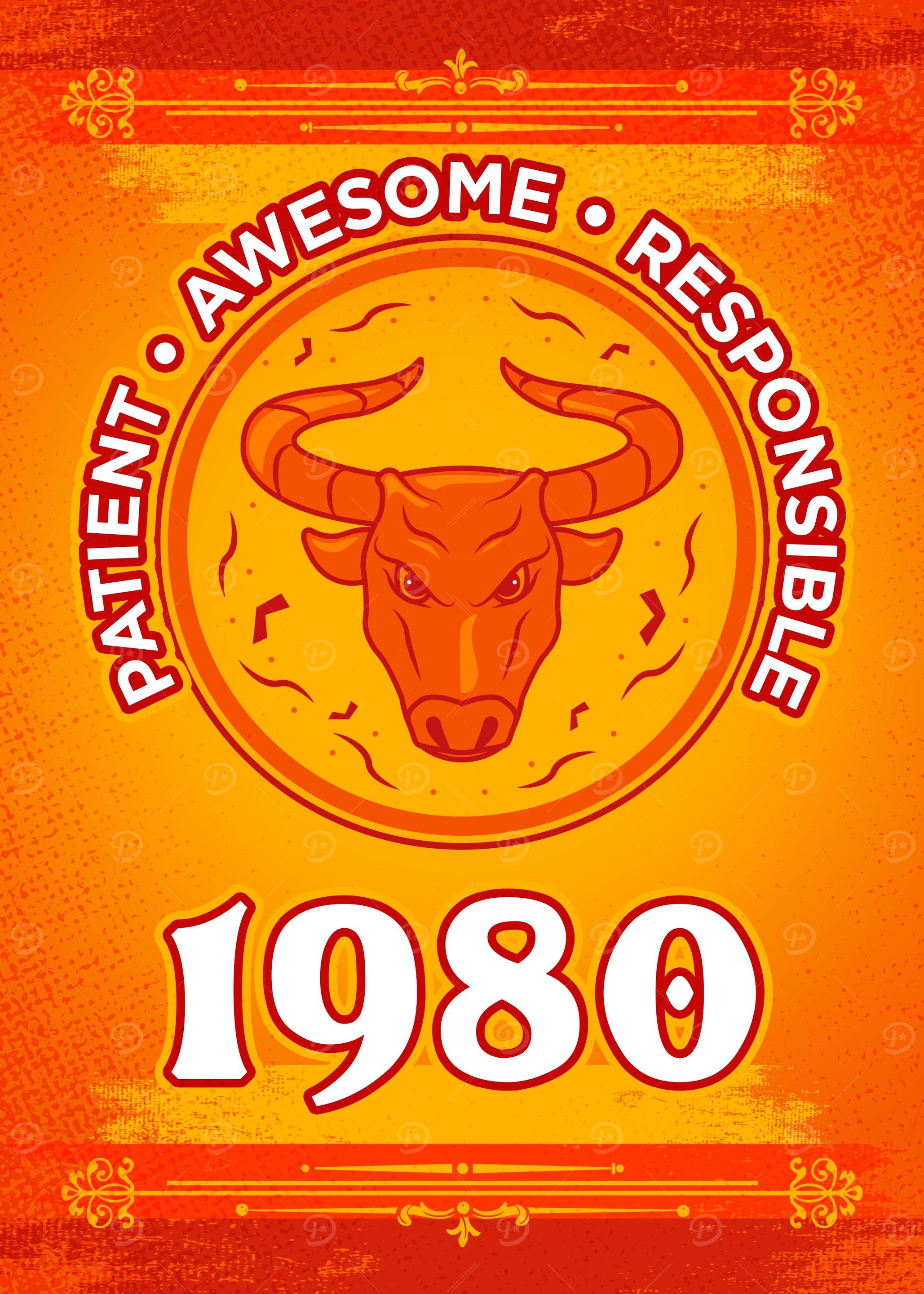 Taurus 1980 Birthday Gift