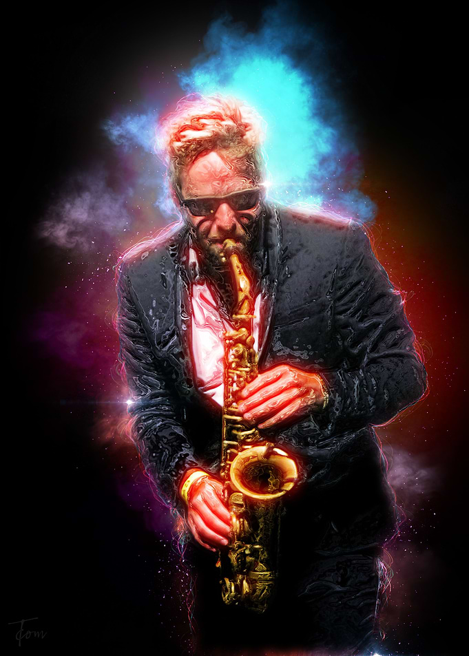 Sax player