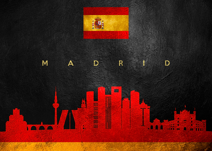 Madrid Spain Skyline