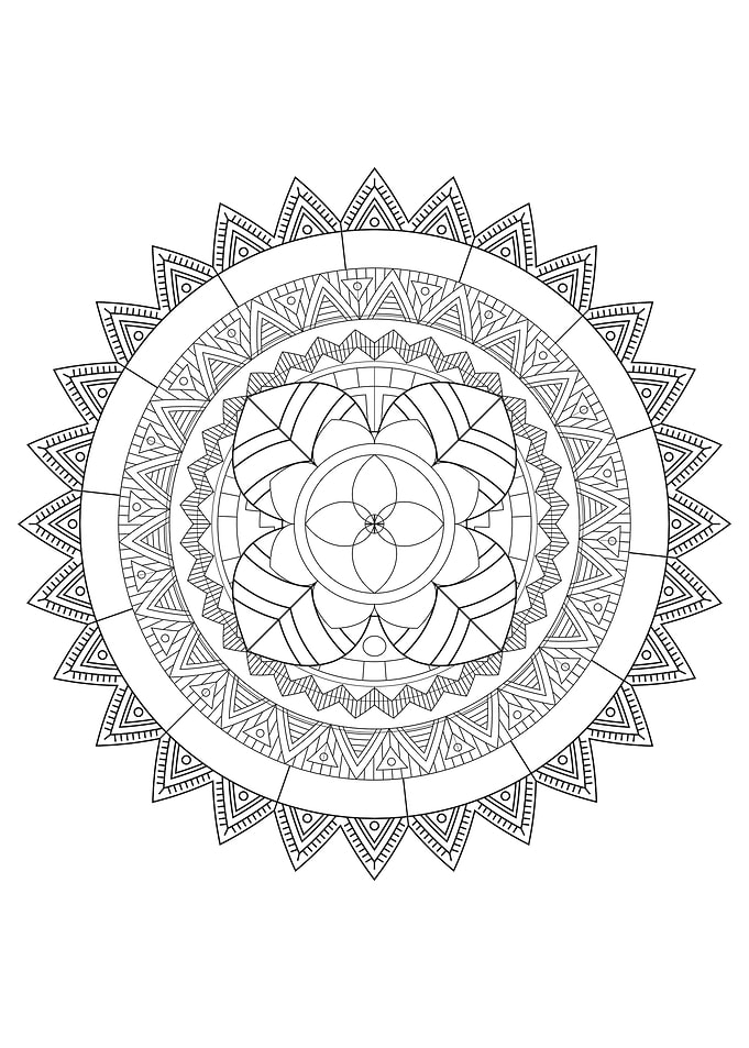 mandala art poster