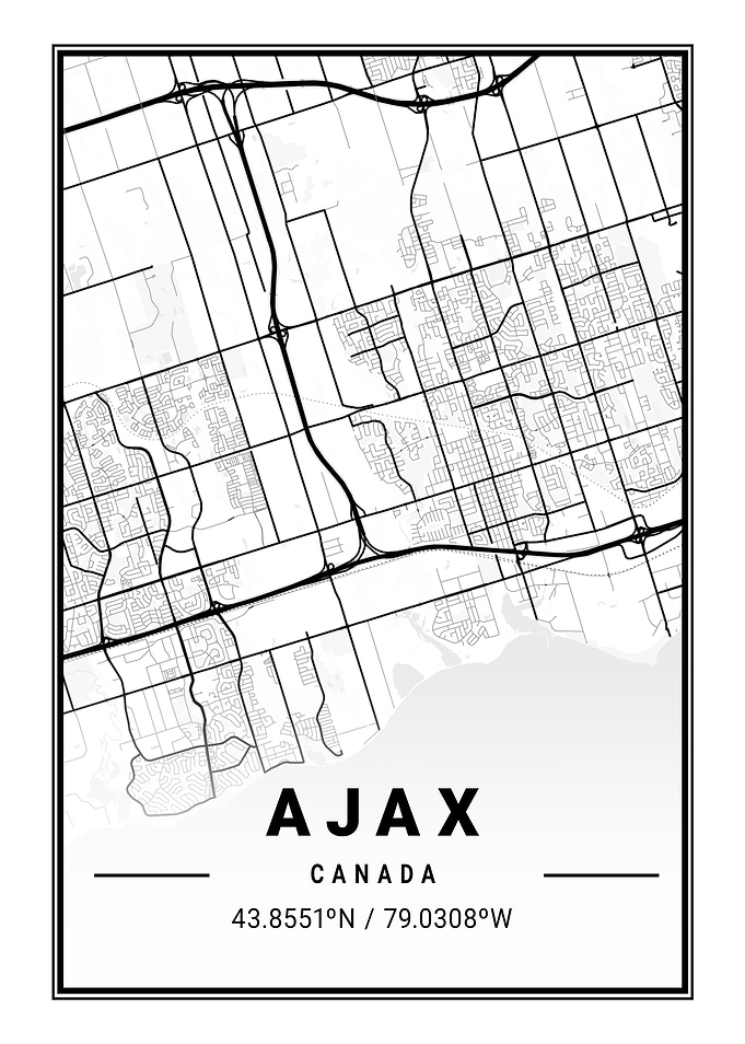 Ajax Light City Map