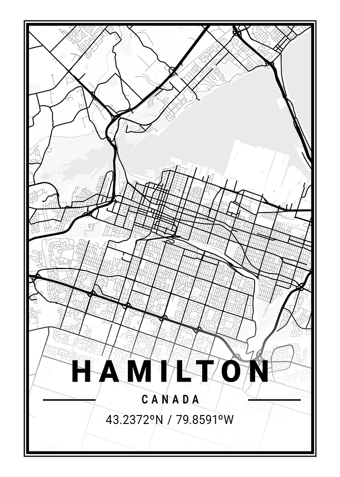 Hamilton Light City Map