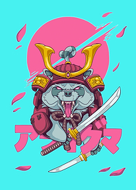 Samuraccoon Animal Warrior