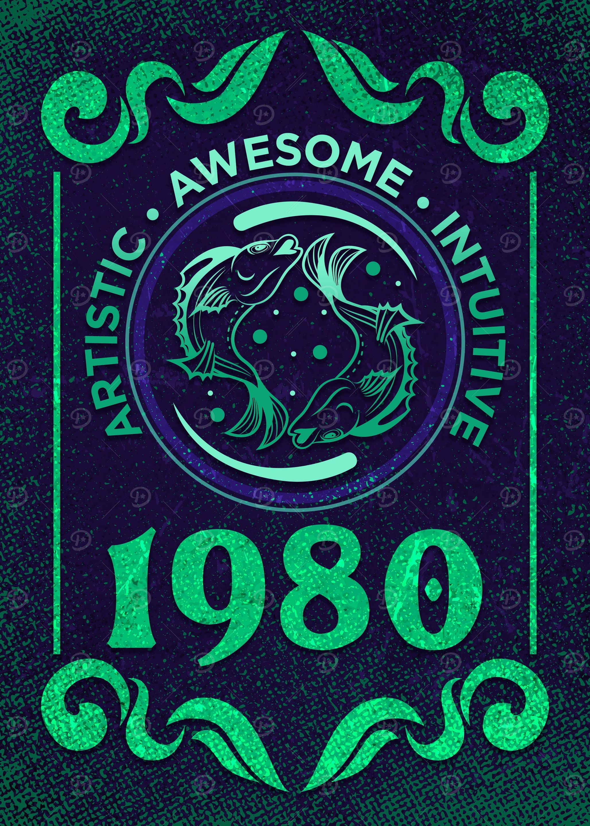 Pisces 1980 Birthday Gift