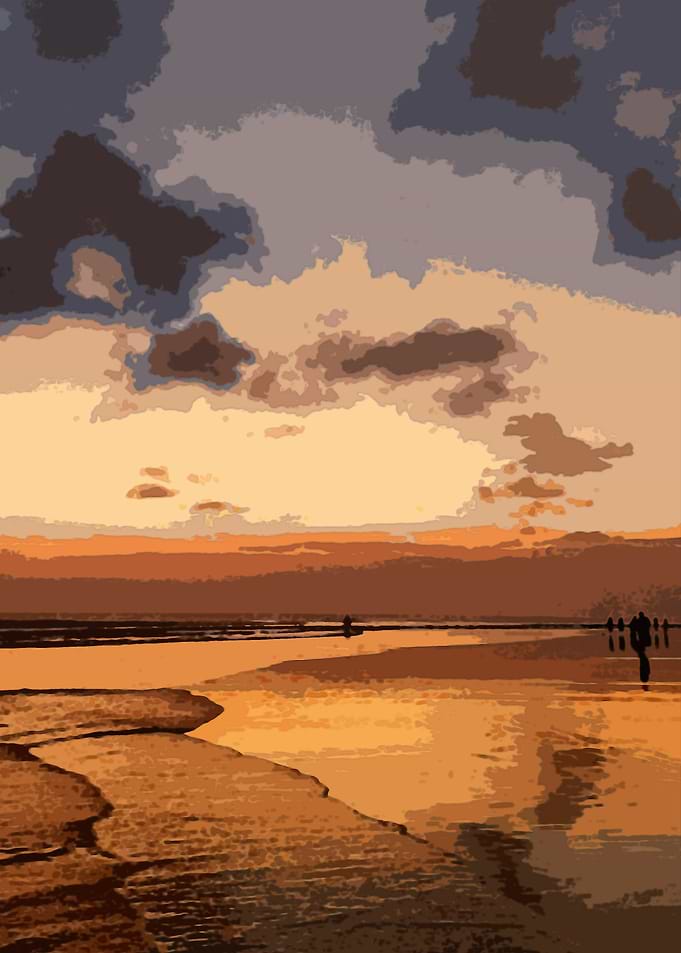 Sunset on the beach