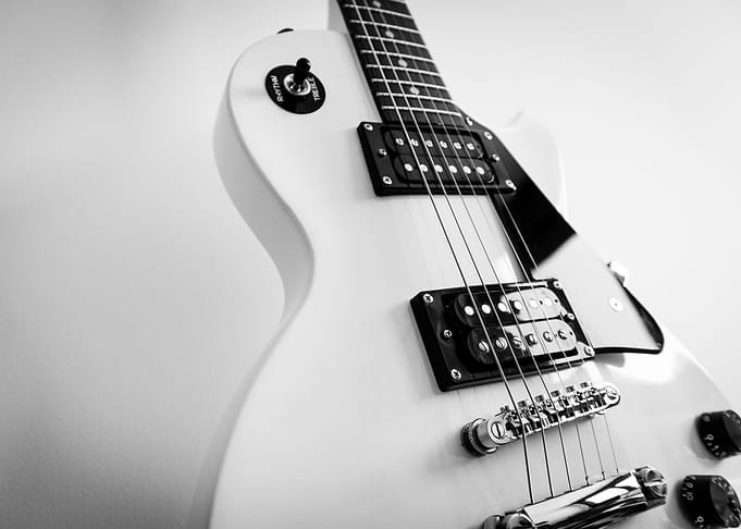 Guitar Black White 1