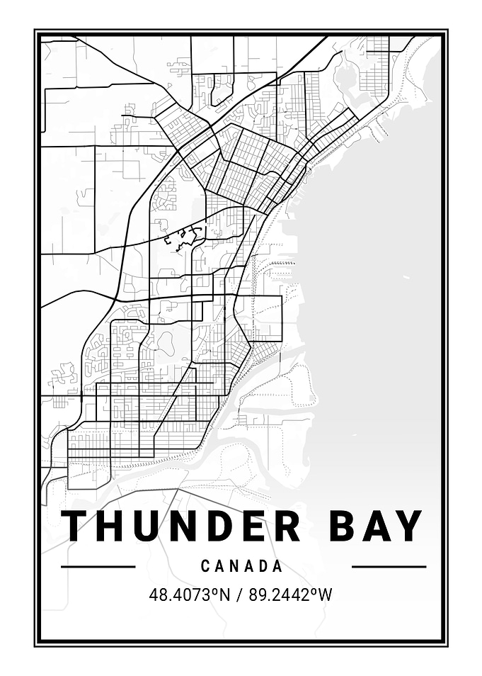 Thunder Bay Light City Map