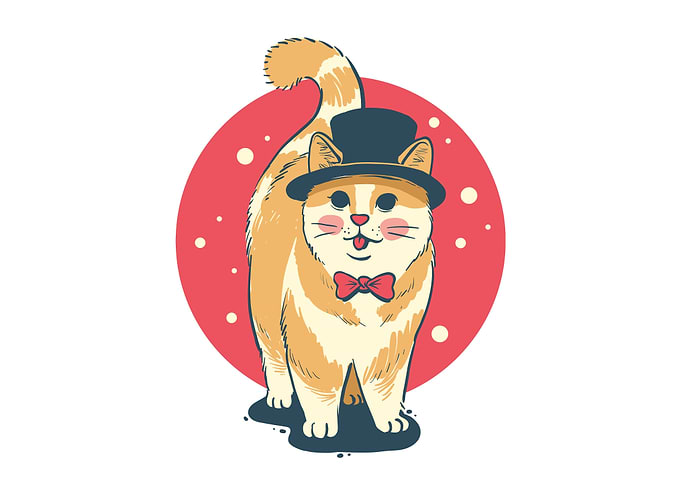 Cute cat walk