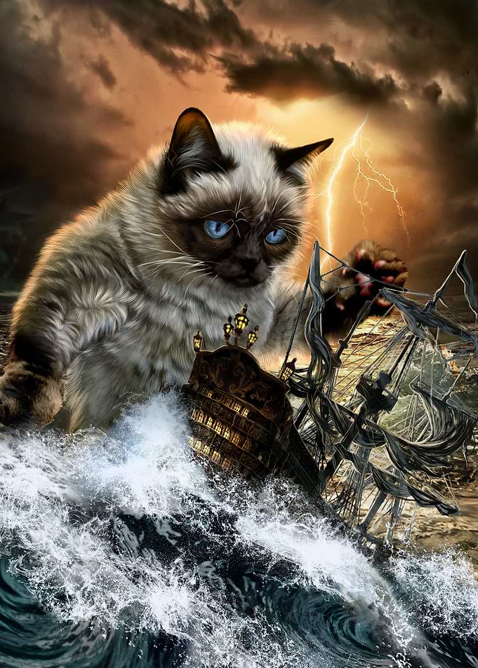 Monster Titan Cat Kraken