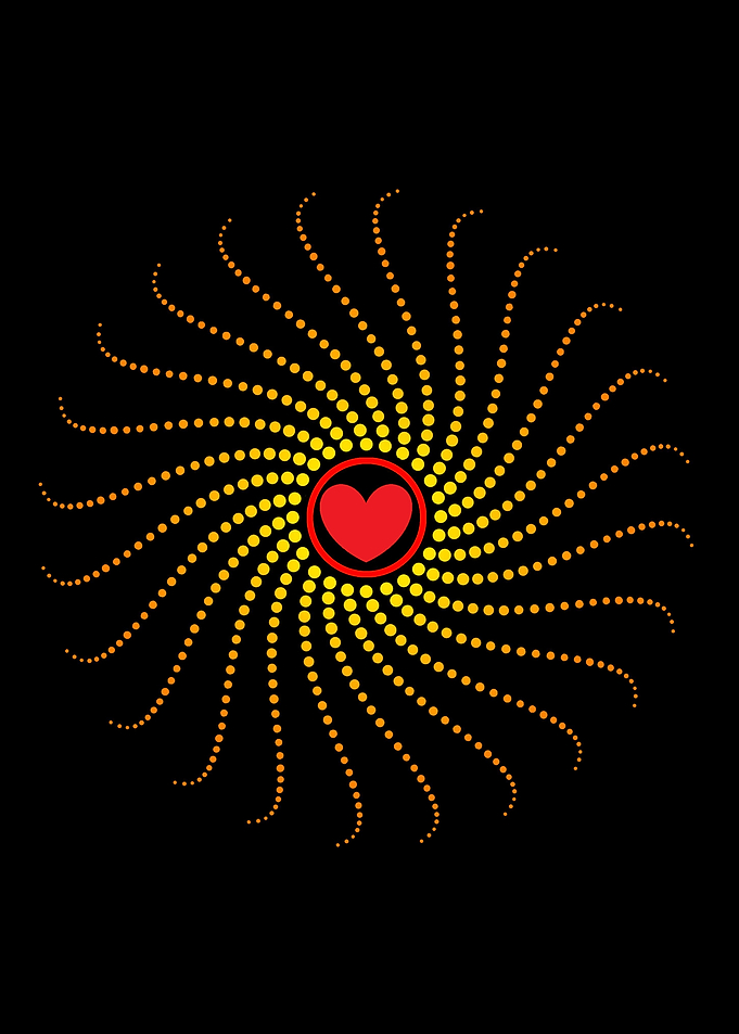 Curved Heart Spiral