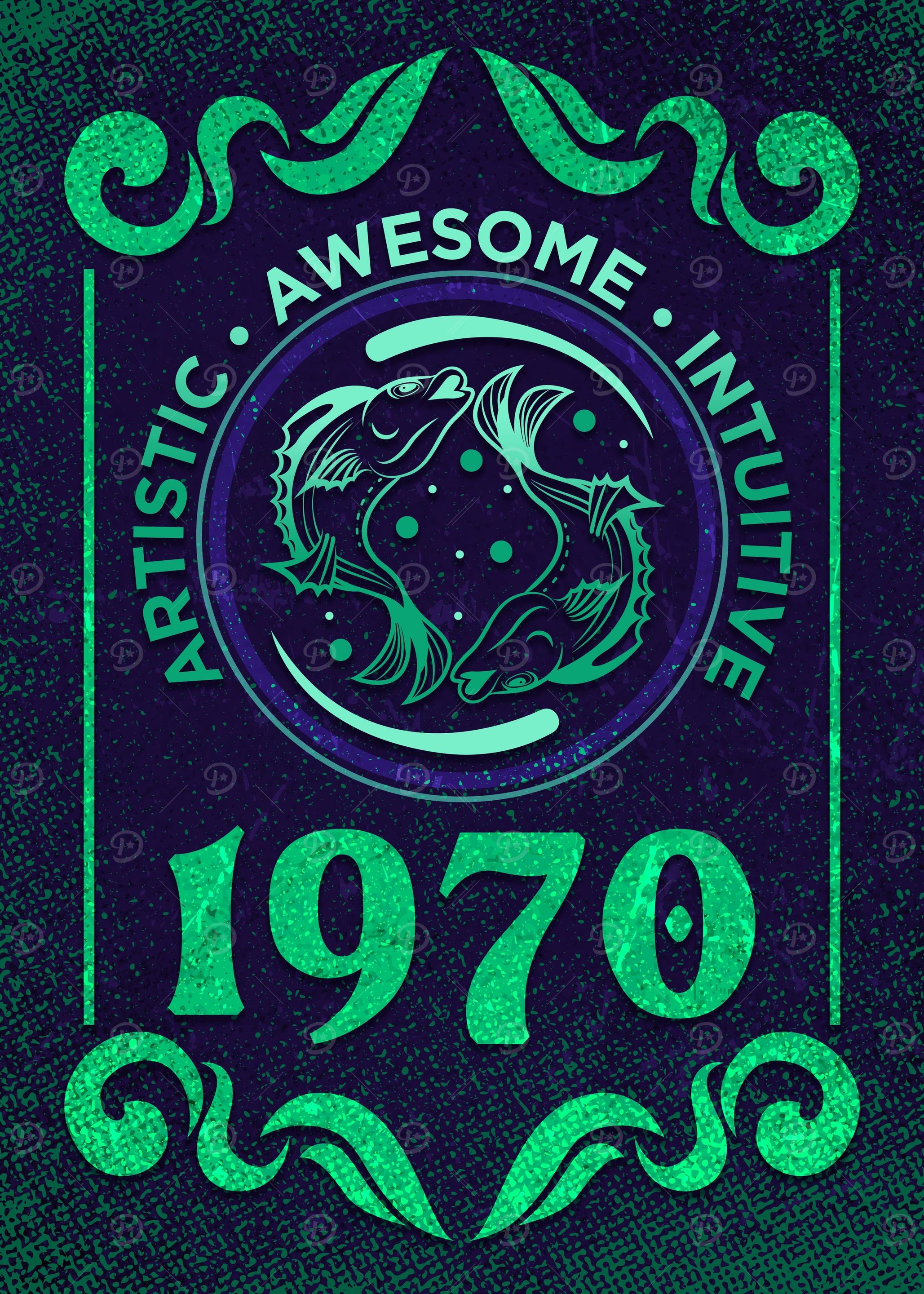 Pisces 1970 Birthday Gift