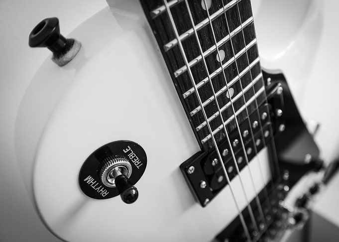 Guitar Black White 4