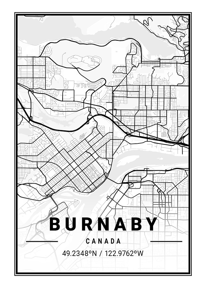 Burnaby Light City Map