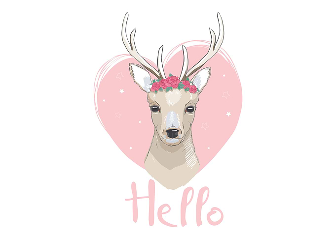 Cute deer love