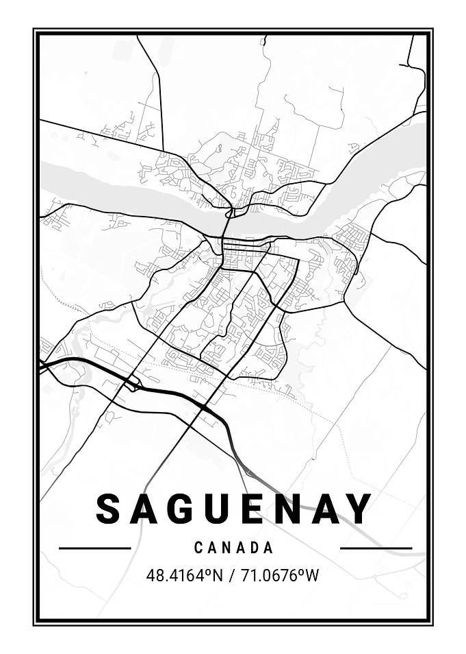 Saguenay Light City Map