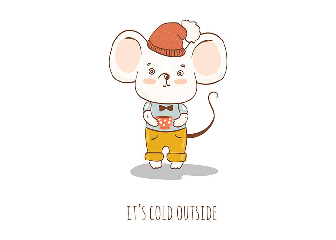 Cute Cartoon Little mouse