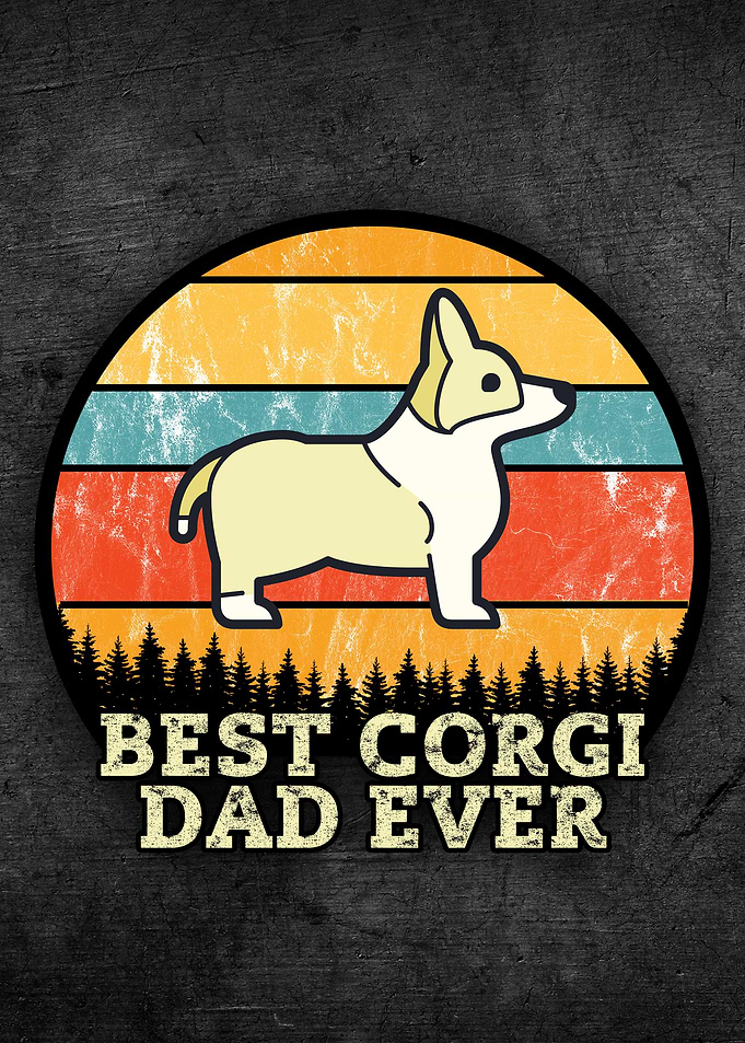Corgi Dad Fathers Day